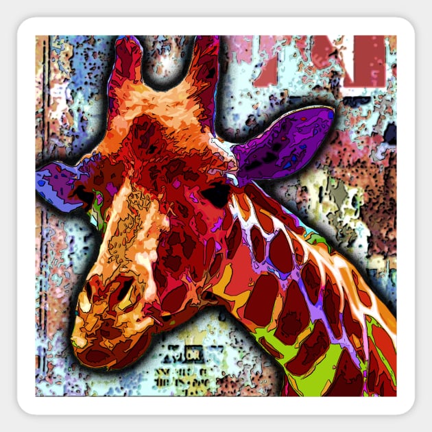 Giraffe Sticker by Sharayah